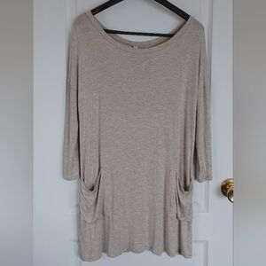 EMERALD BRAND WOMEN'S TUNIC TOP W/BACK BUTTONS SIZE LARGE ETK-2097 MADE IN USA